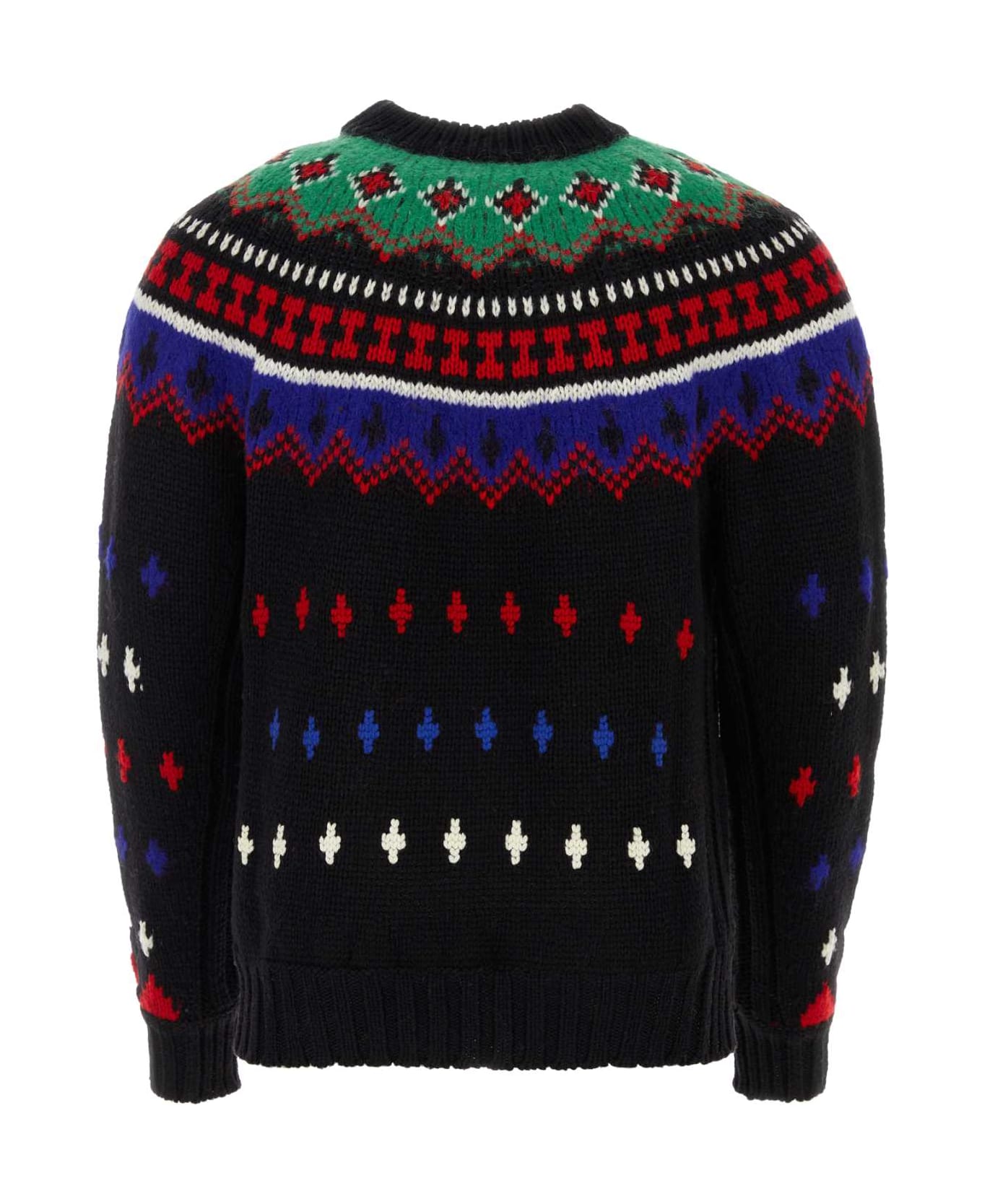 Moncler Grenoble Embroidered Wool Blend Tricot Sweater - 999