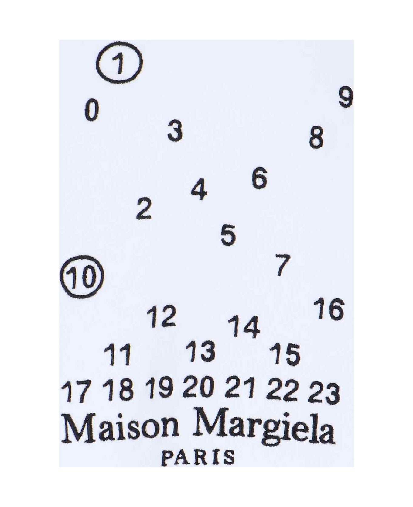 Maison Margiela Sweatshirt With Logo - White フリース