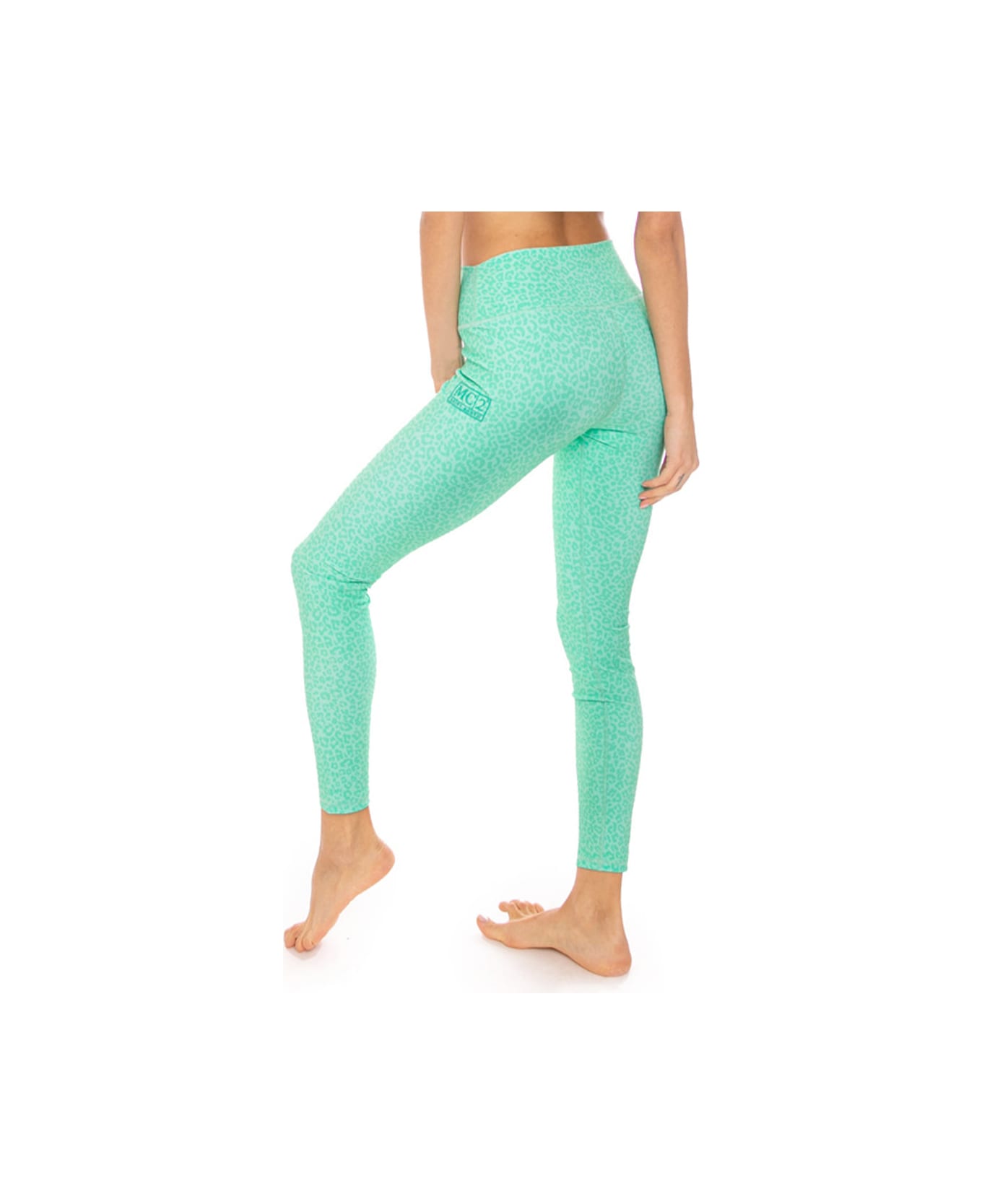 MC2 Saint Barth Animalier Green Pastel Printed Yoga Leggings - GREEN レギンス