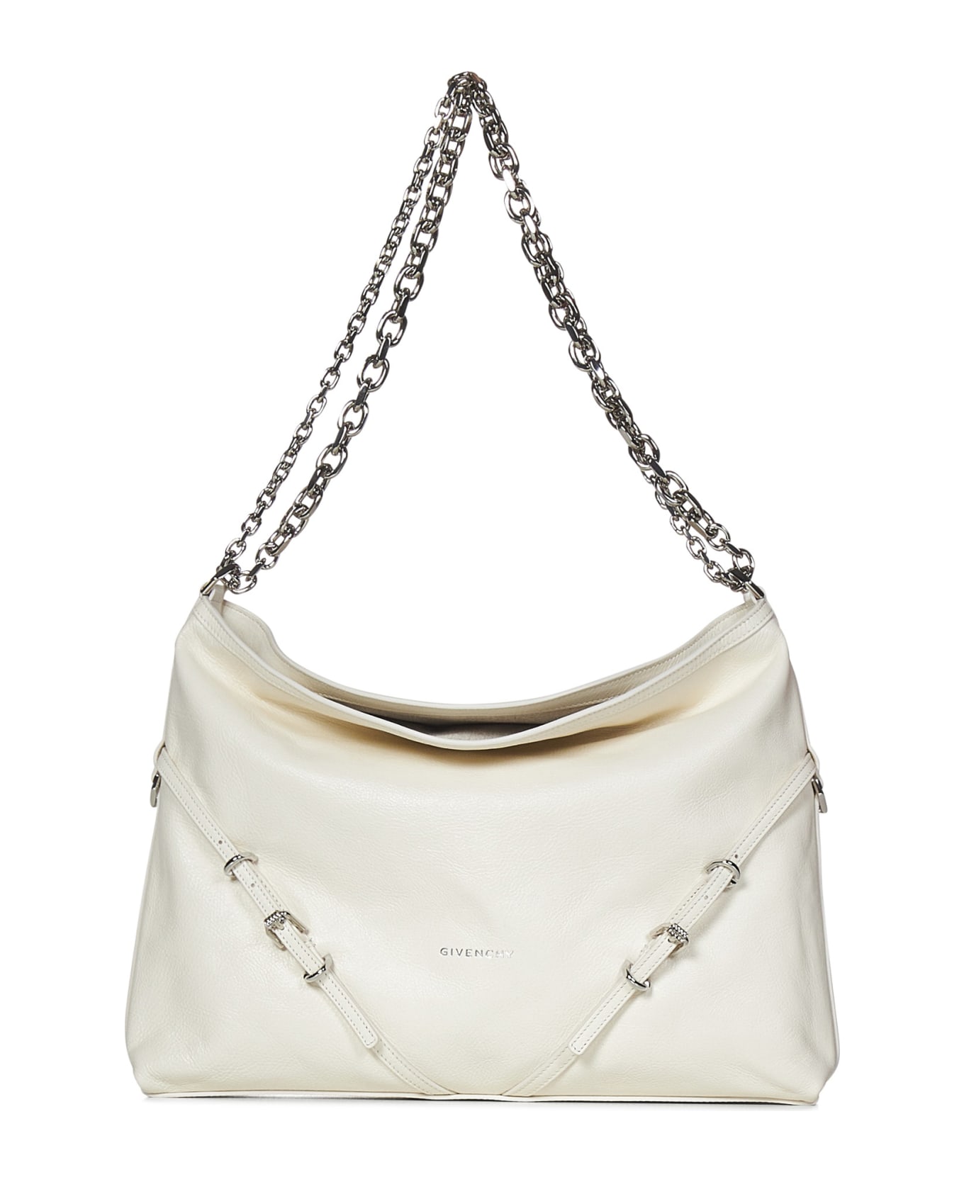 Givenchy Voyou Chain Shoulder Bag - White トートバッグ