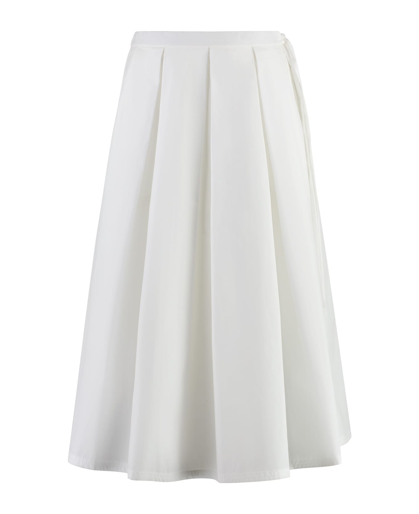 Weekend Max Mara Donata Poplin Skirt - White スカート