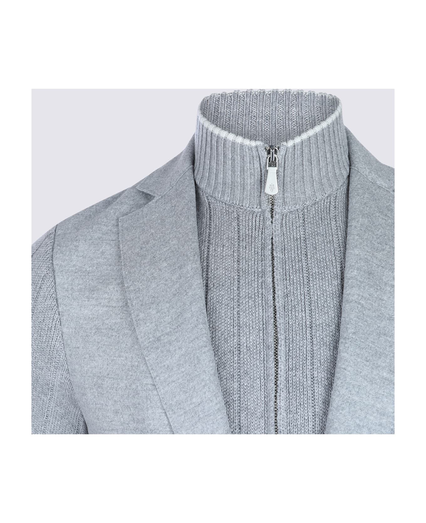 Eleventy Grey Wool Blazer - Grey