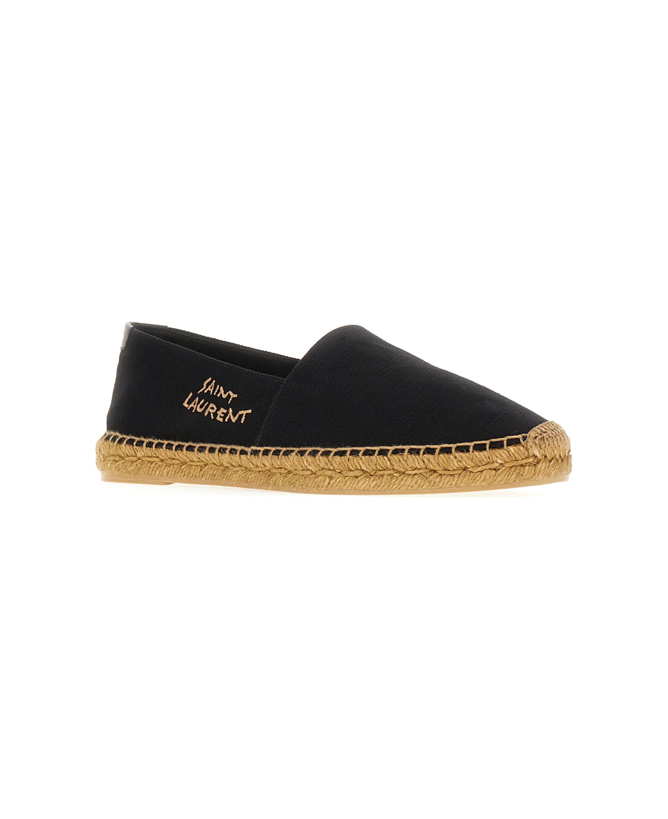 Saint Laurent Black Canvas Espadrilles - Nero