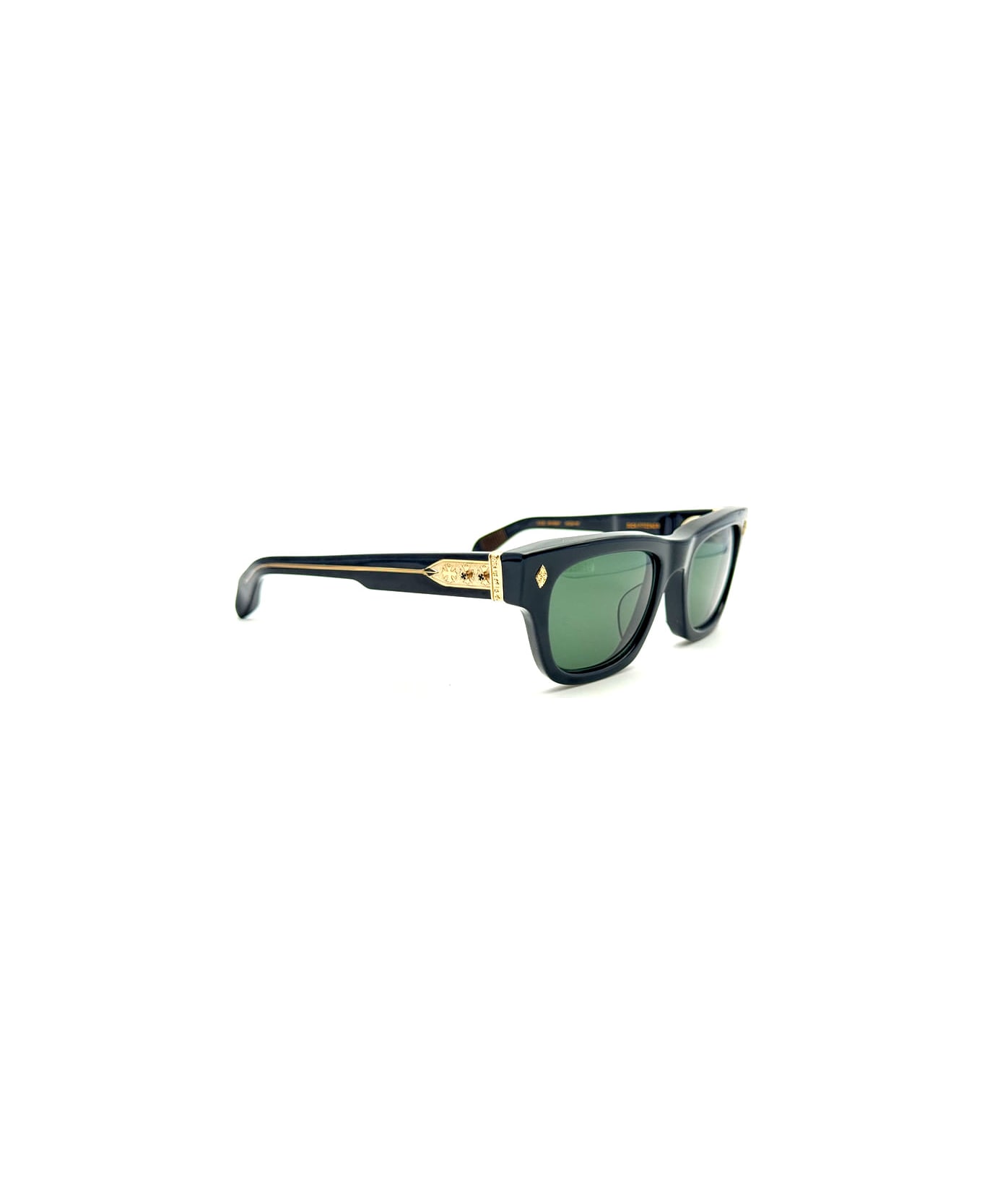 Chrome Hearts Dick Fitzener - Black / 18k Gold Plated Sunglasses - Black/gold