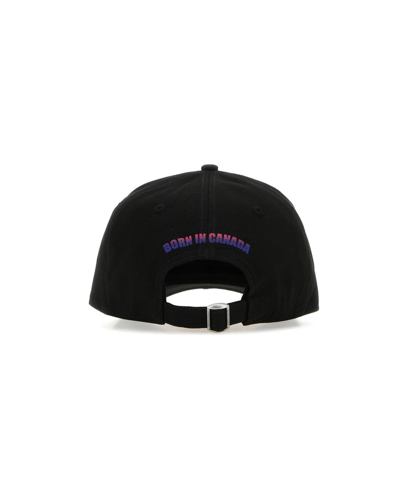 Dsquared2 Black Gabardine Baseball Cap - Black 帽子