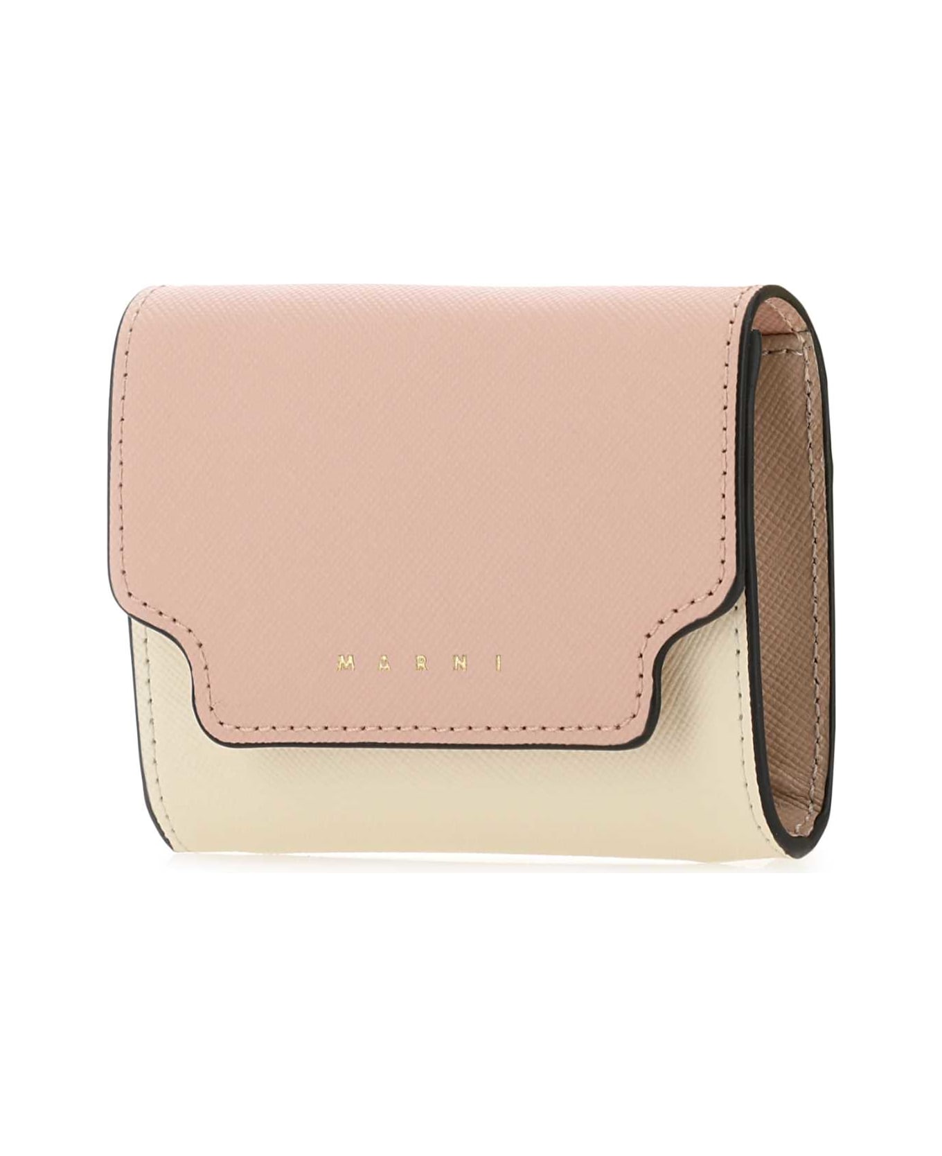Marni Two-tone Leather Coin Purse - Z605M