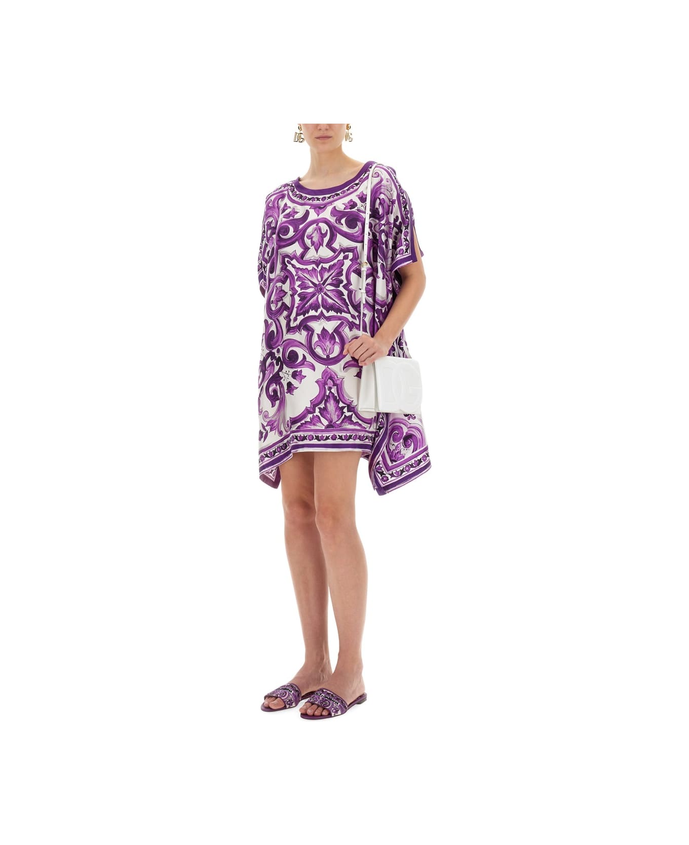 Dolce 
Gabbana Caftan With Print - PURPLE
