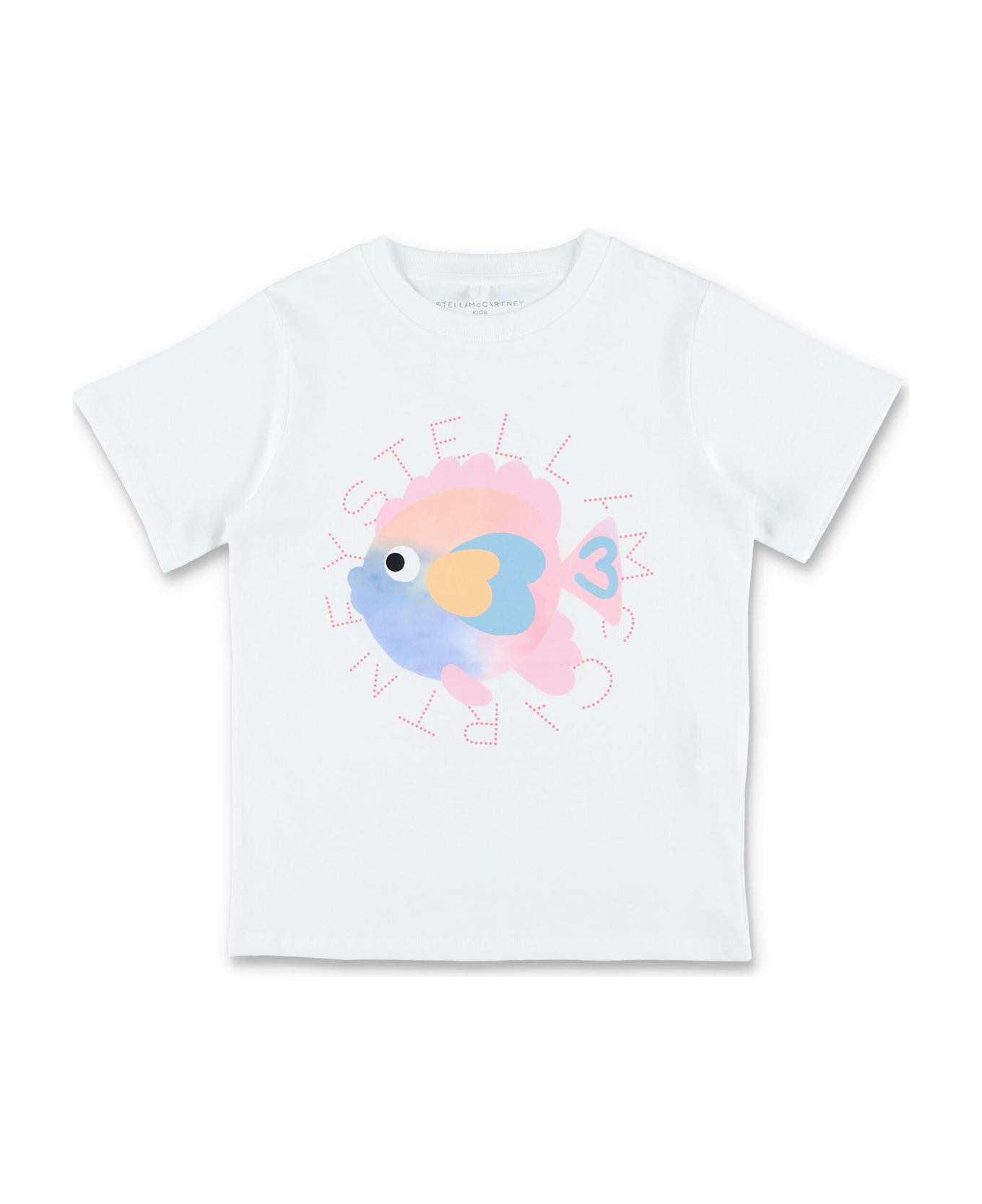 Stella McCartney Kids Fish Print T-shirt - WHITE
