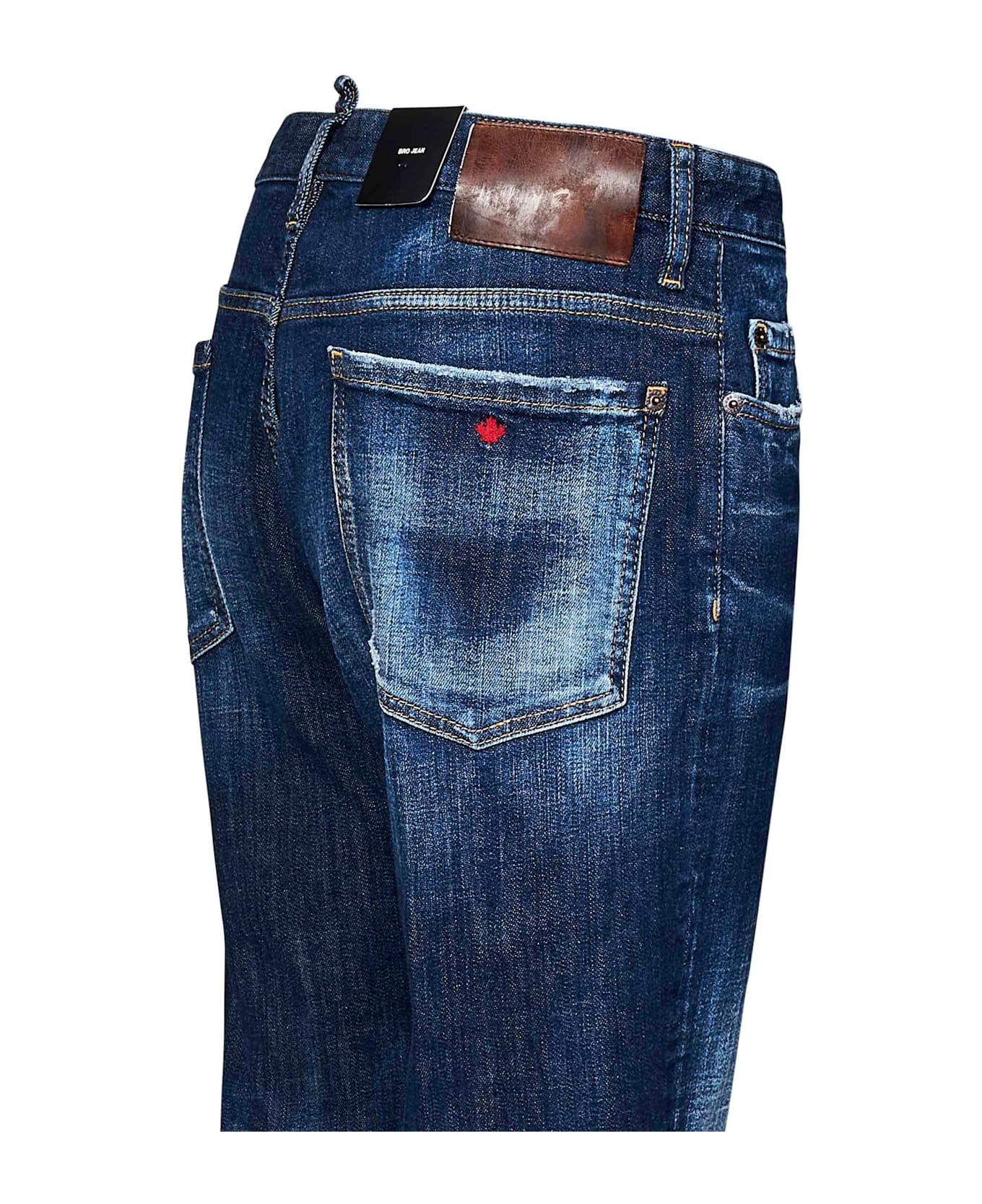 Dsquared2 Distressed Straight-leg Jeans - Blue