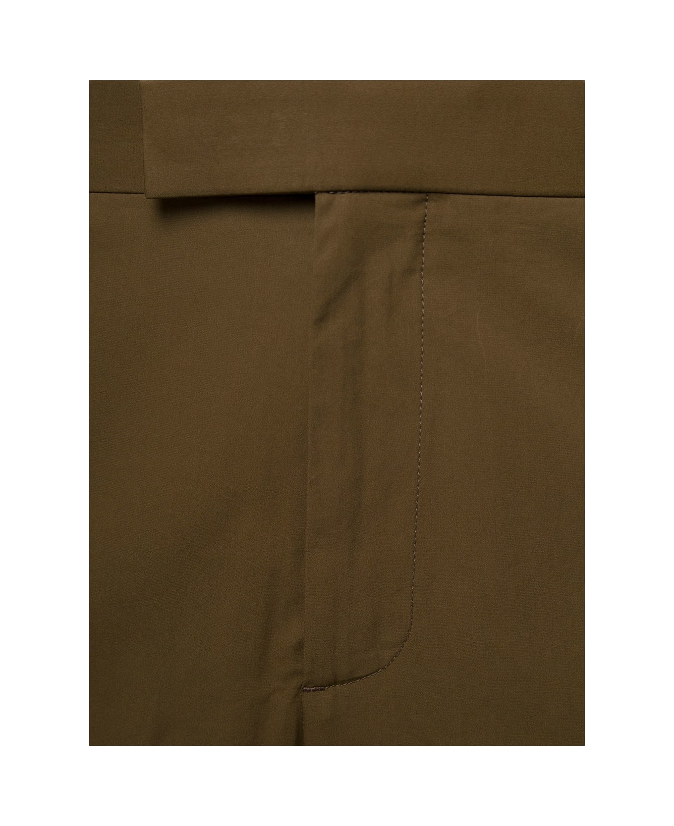 Bottega Veneta Slim Pants With Concealed Fastening In Cotton Blend - Liana