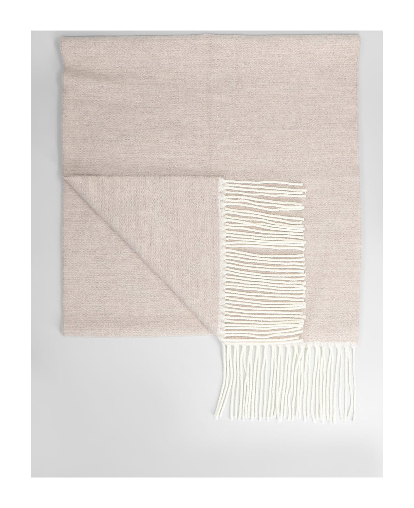 Lardini Scarve In Beige Wool - beige