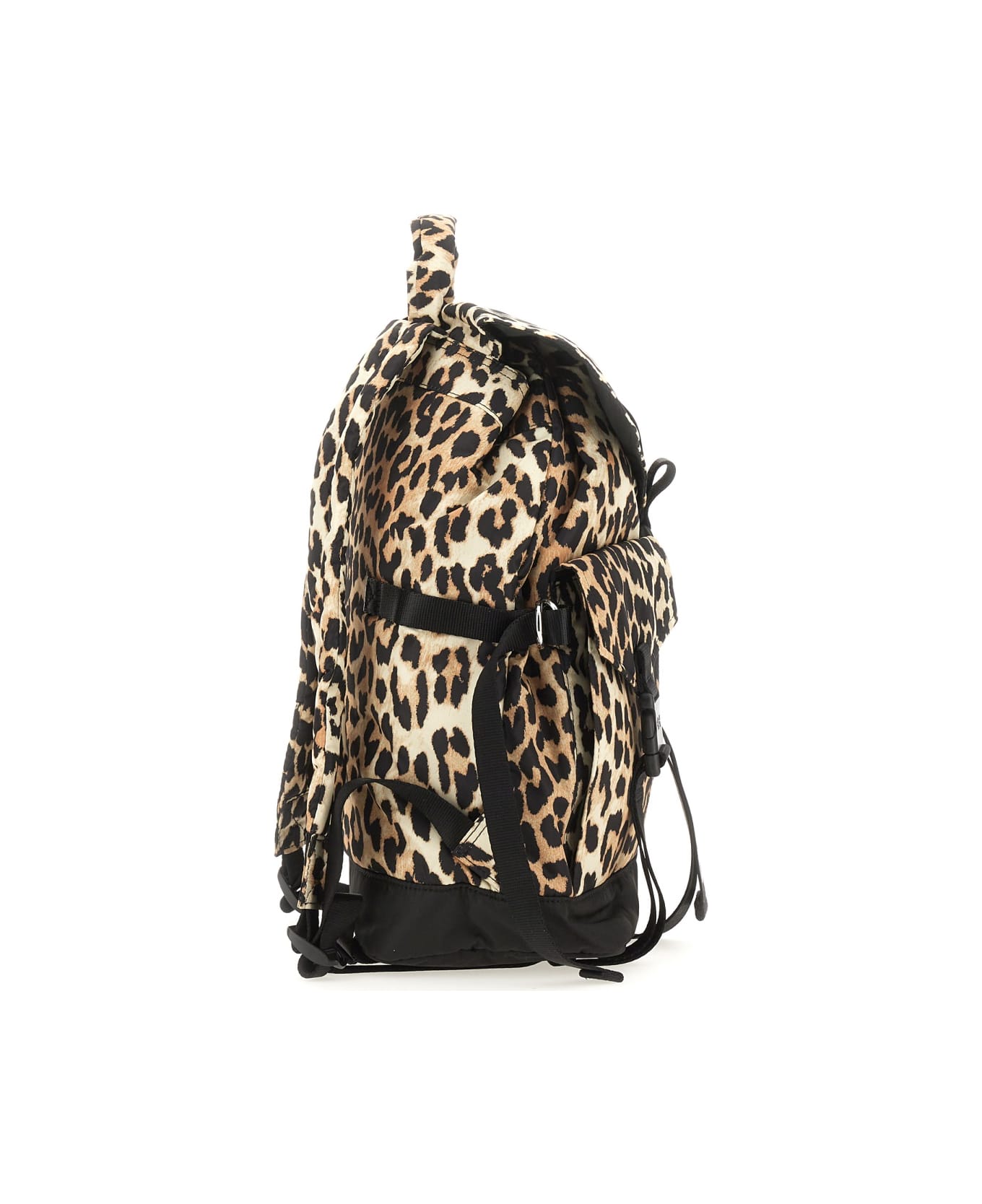 Ganni Zaino In Tessuto Riciclato - ANIMALIER