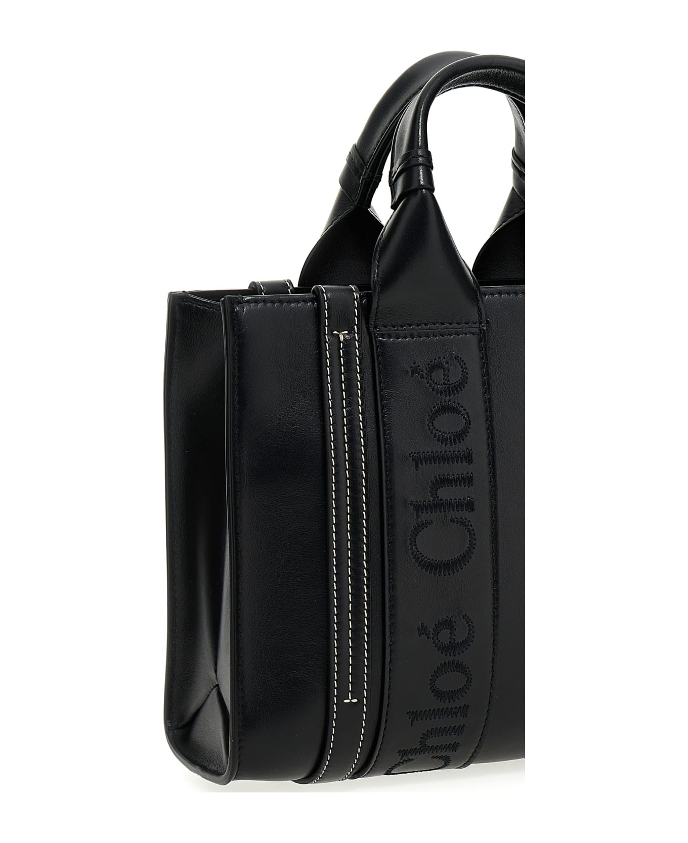 Chloé Woody Small Shopping Bag - Nero