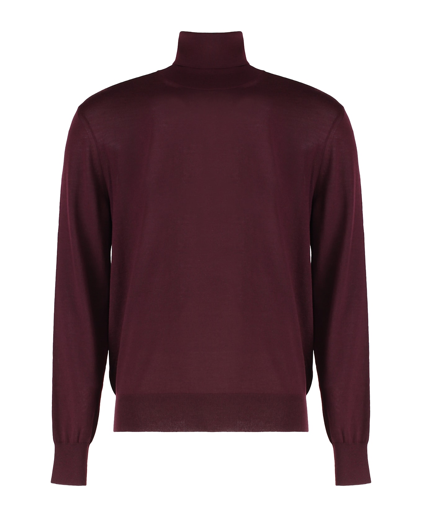 Saint Laurent Wool Turtleneck Sweater - Burgundy