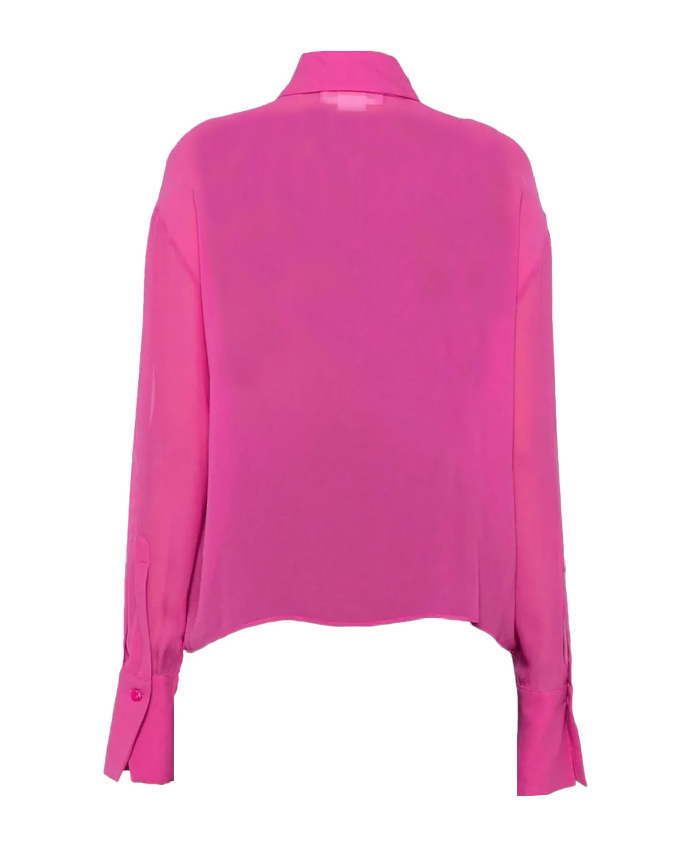 Genny Pink Silk Chiffon Shirt - Pink