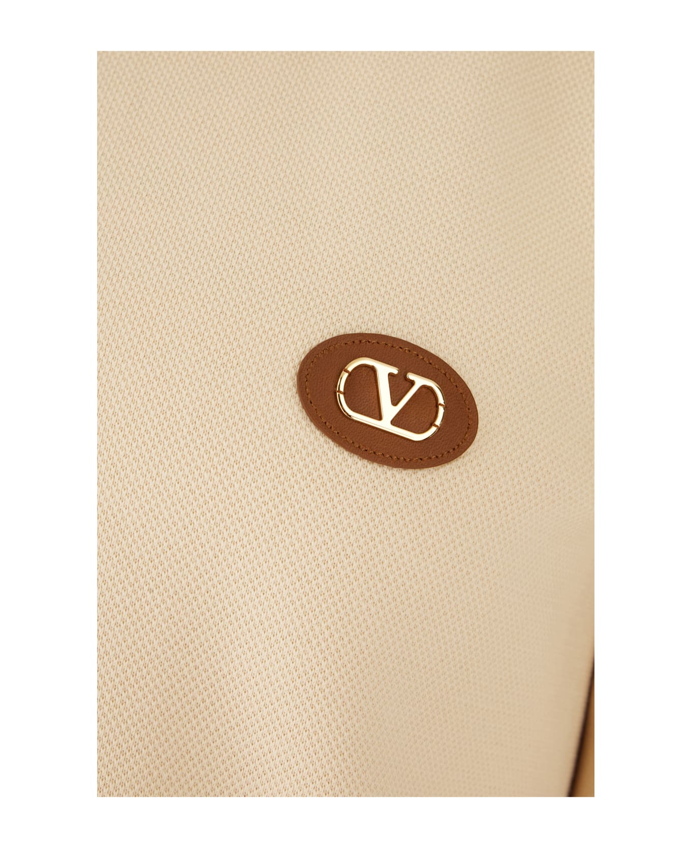 Valentino Garavani Sand Cotton Blend Jacket - BURRO