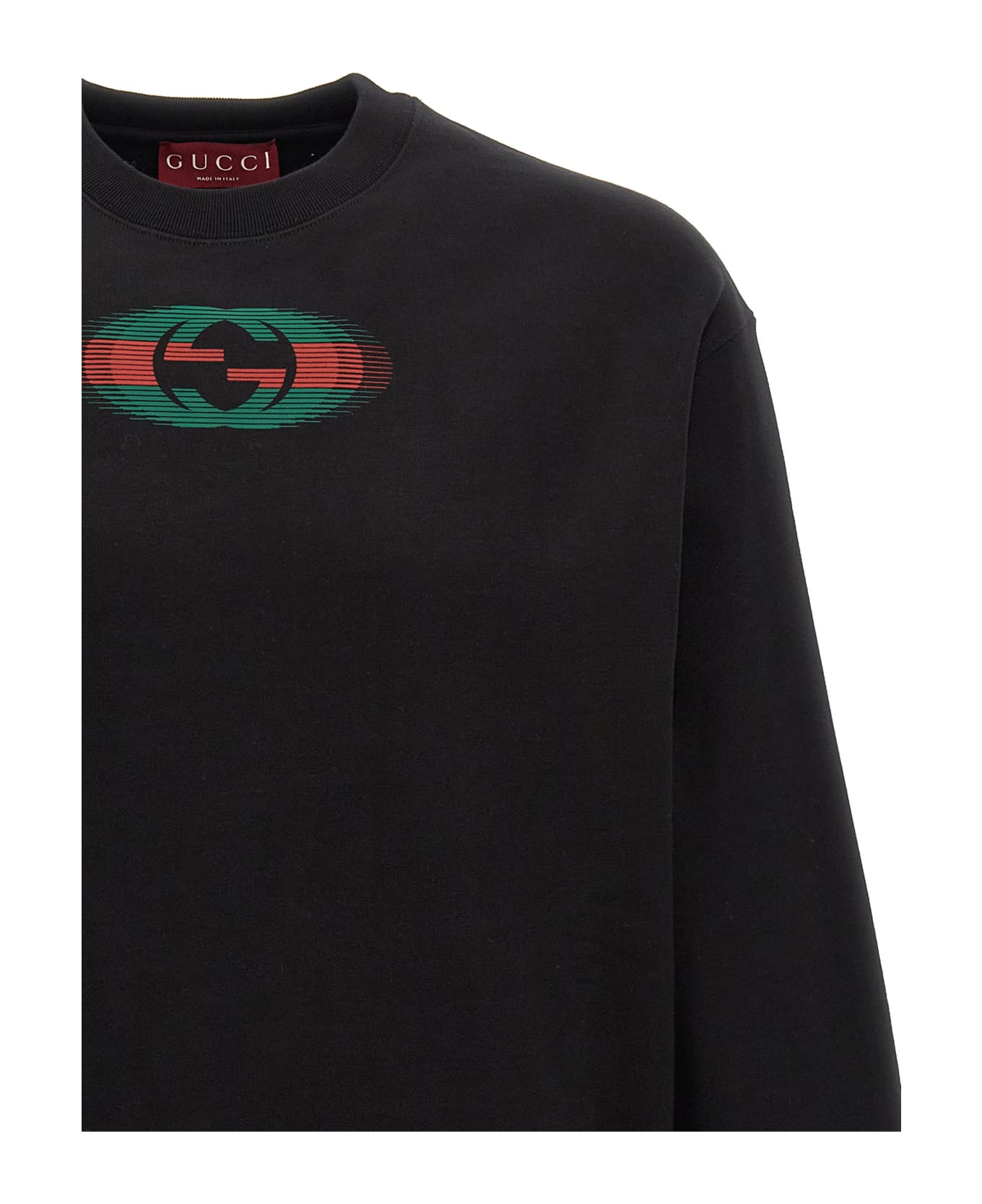 Gucci Logo Print Sweatshirt - Black  