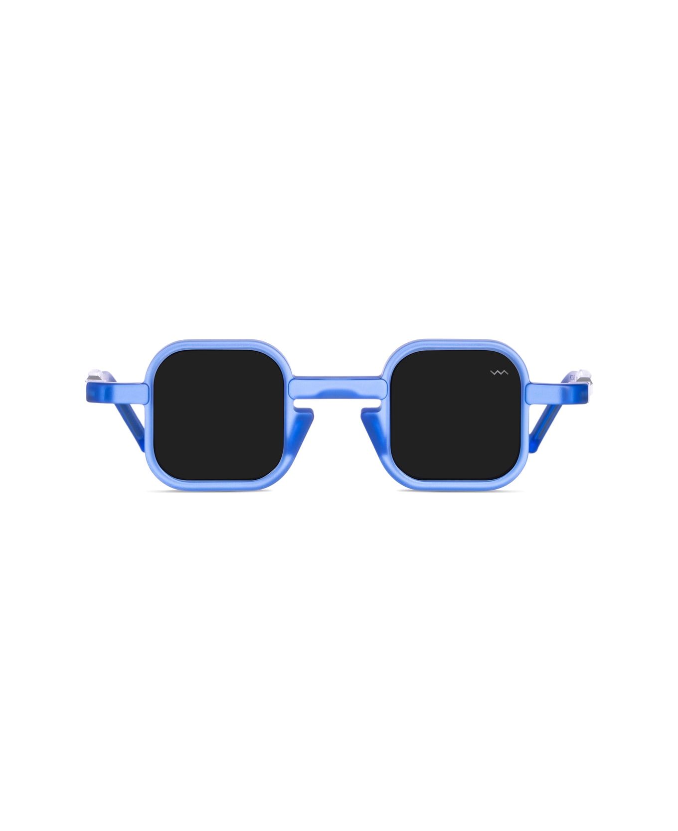 VAVA Wl0067 White Label Crystal Blue Matte Sunglasses - Blu