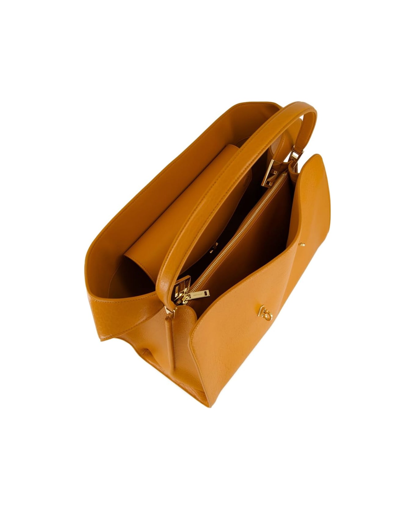 Ferragamo Medium Hug Shoulder Bag - Beige