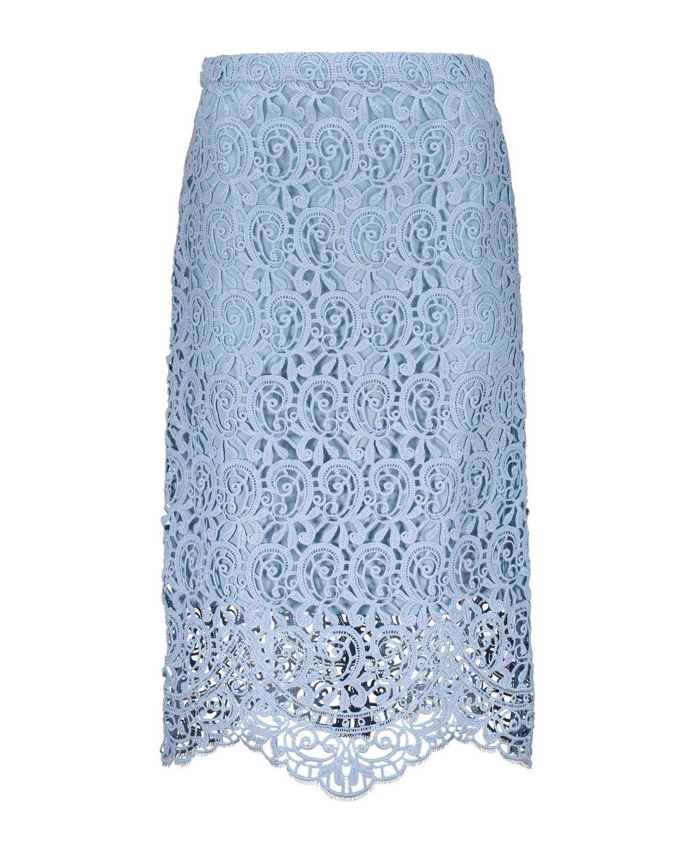 Burberry Lace Skirt - Light Blue