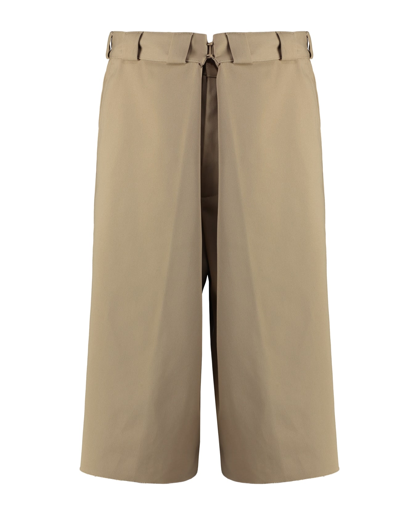 Givenchy Blend Cotton Bermuda Shorts - Beige