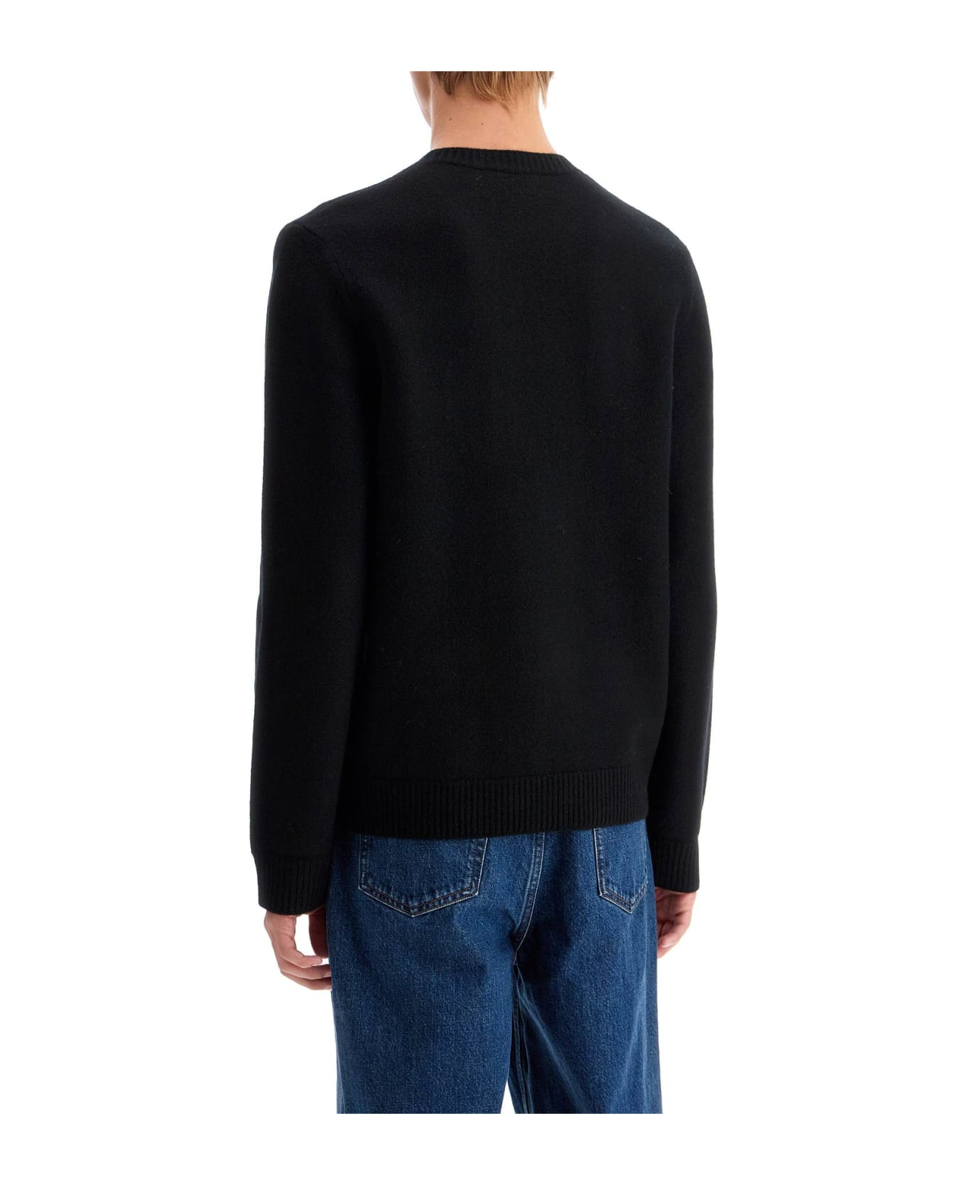 A.P.C. 'compact Wool Edward Pullover Sweater - NOIR (Black)