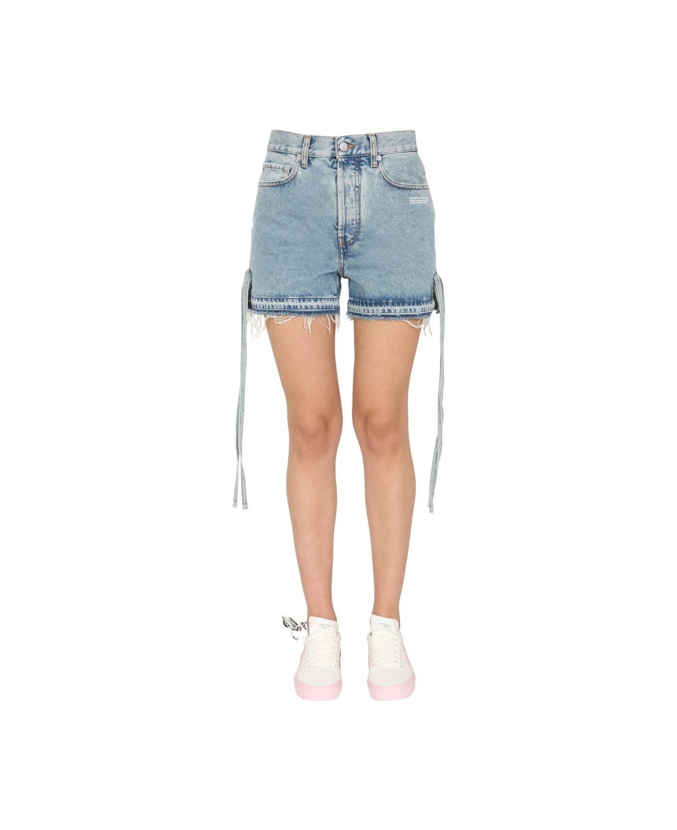 Off-White Denim Shorts - BLUE ショートパンツ