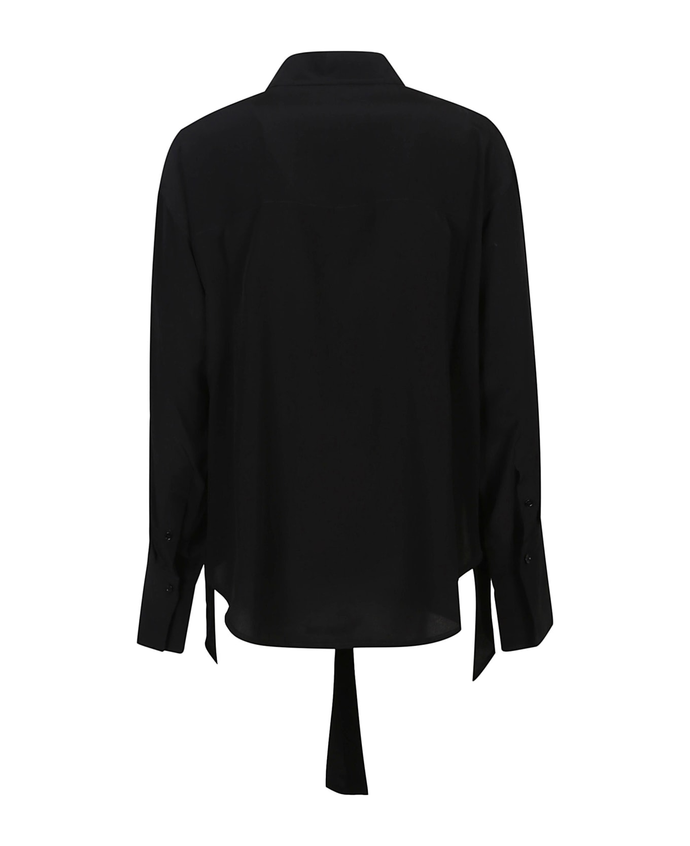 Victoria Beckham Wrap Front Blouse - Black シャツ