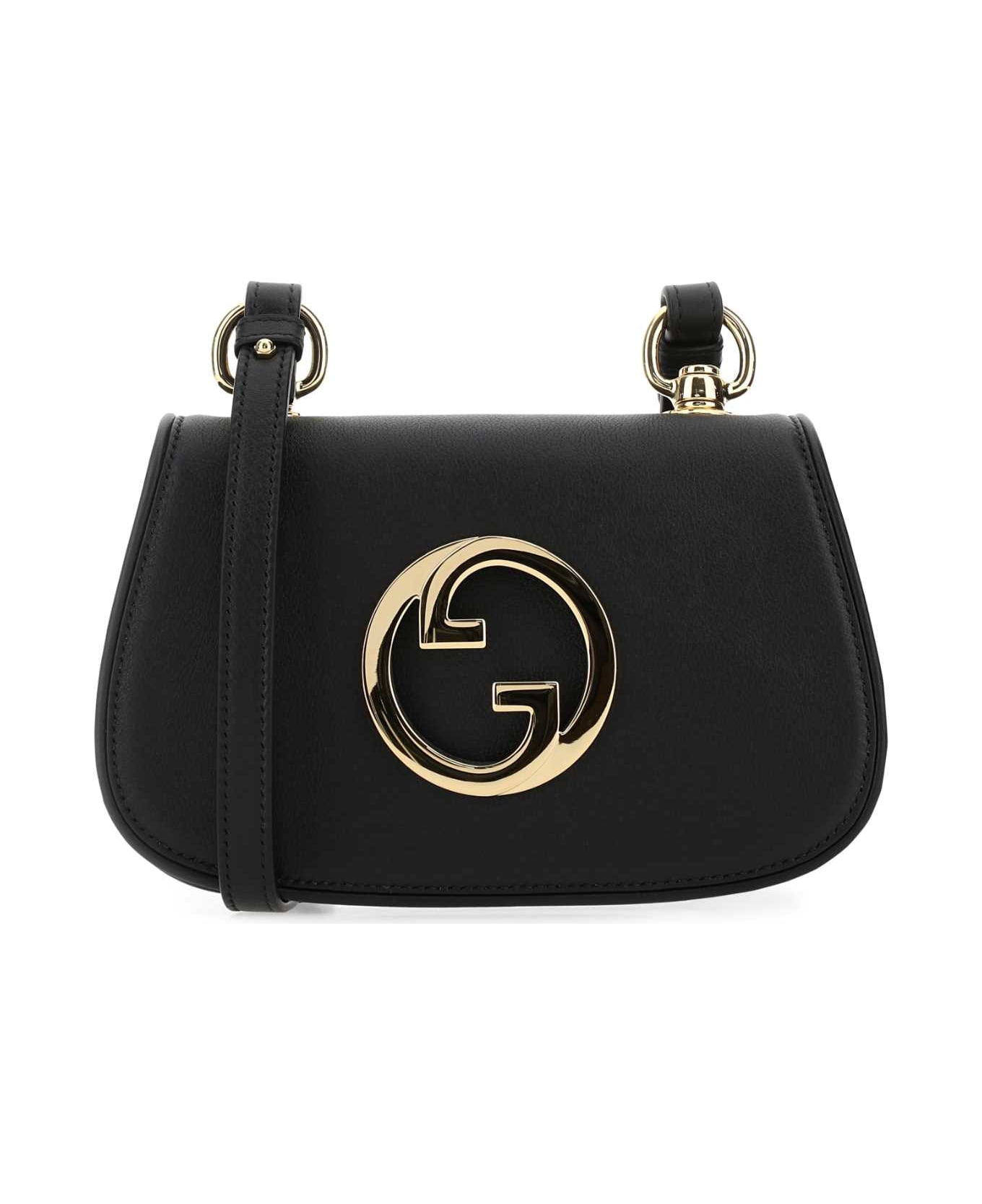 Gucci Black Leather Gucci Blondie Crossbody Bag - Multicolor