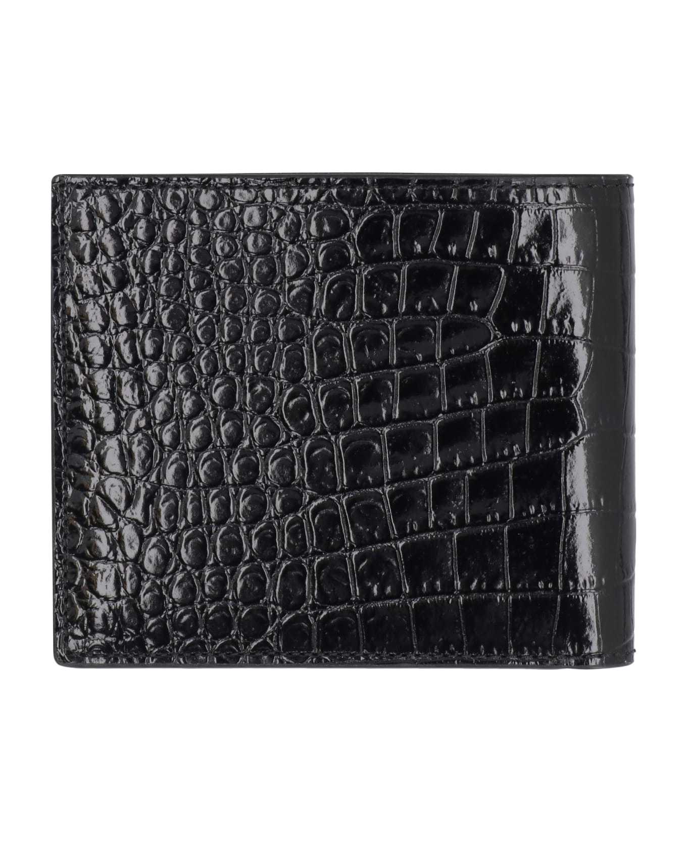 Tom Ford Croco-print Leather Wallet - black