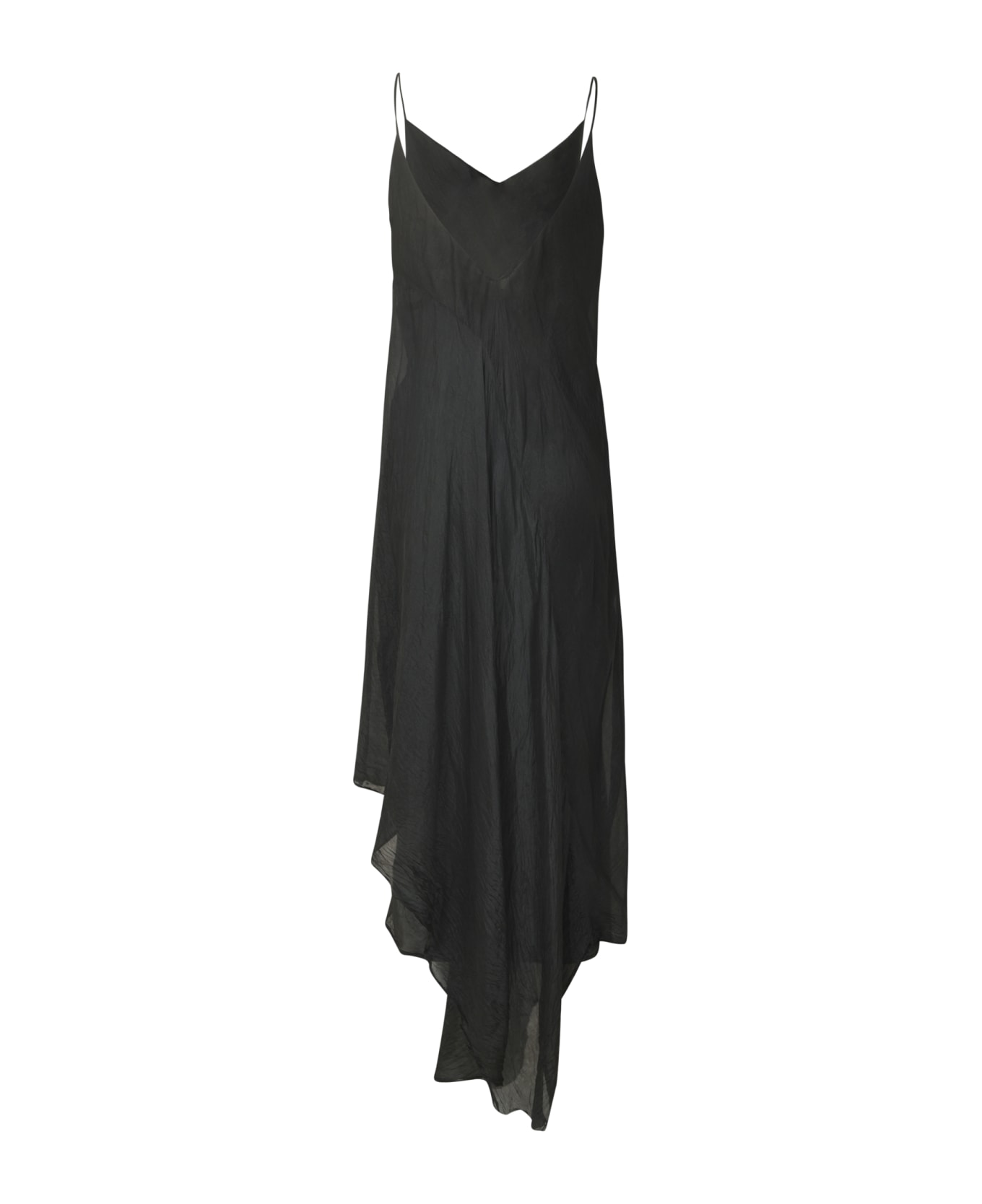Marc Le Bihan Back V-neck Sleeveless Dress - Black