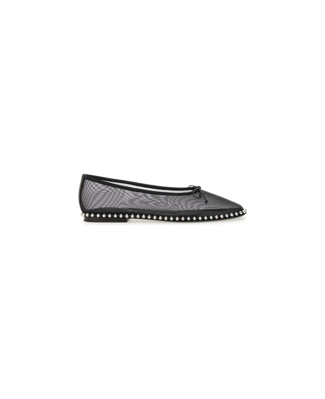 Alexander Wang Lina Ballchain Flat Ballet Flats - BLACK