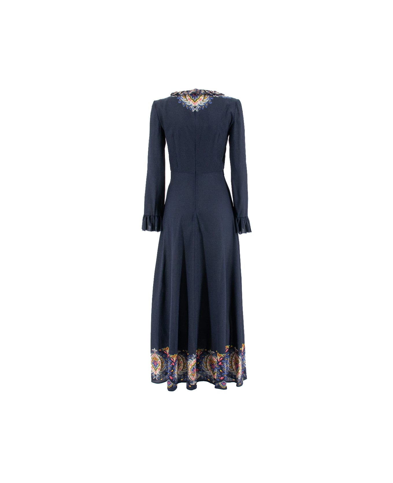 Etro Paisley-printed Plunging V-neck Maxi Dress - BLU ワンピース＆ドレス