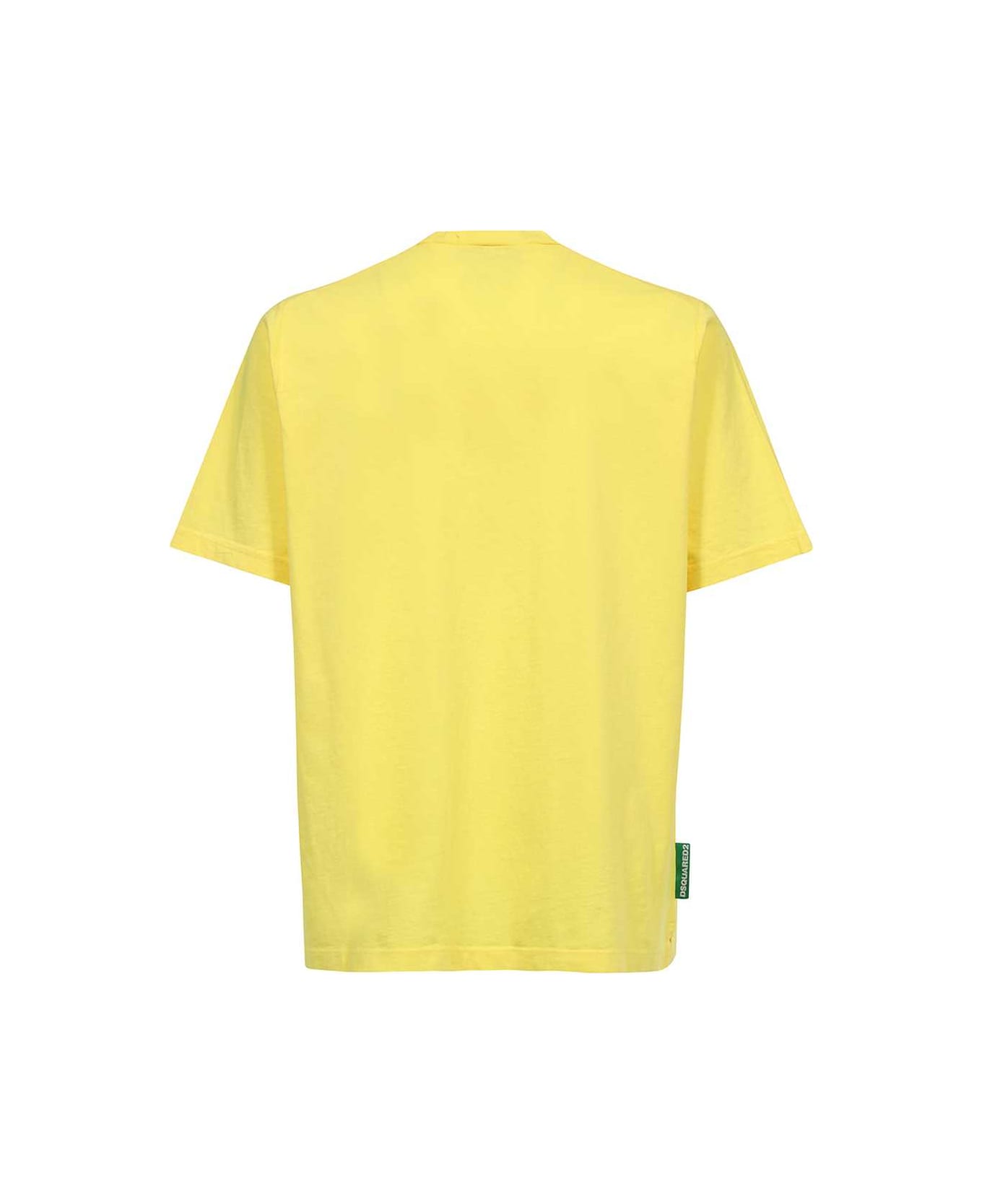 Dsquared2 Crew-neck T-shirt - Yellow