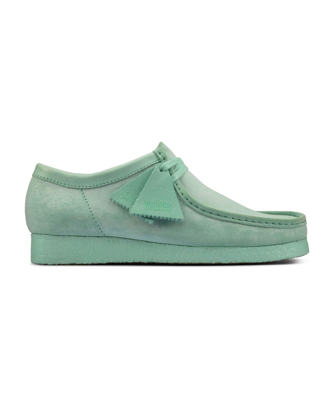 Clarks Wallabe Leather Loafers - Green