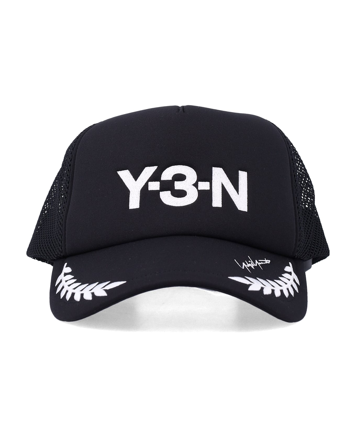 Y-3 -n Embroidered Trucker Cap - BLACK