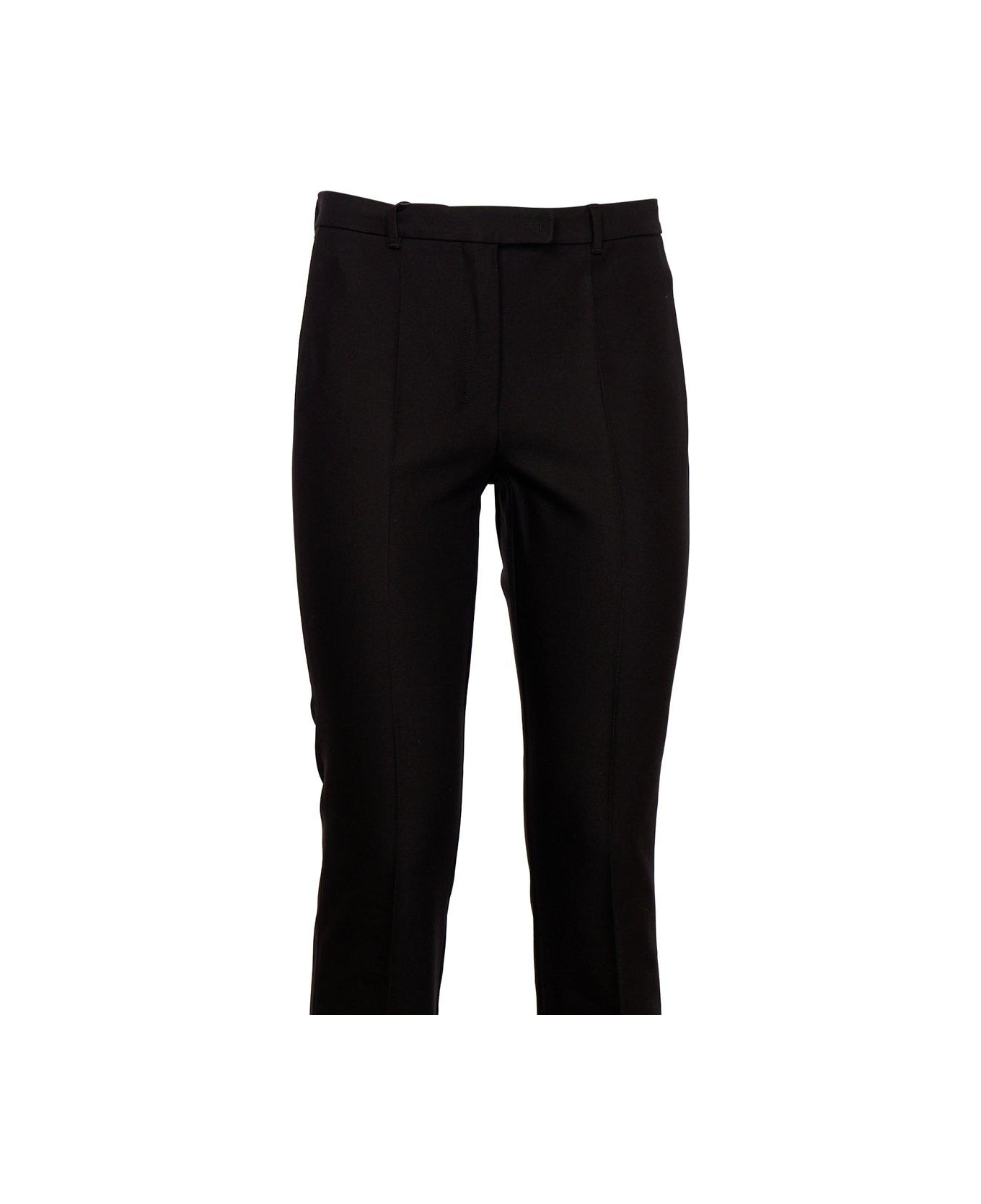 'S Max Mara Fatina Cropped Flared Trousers - Nero