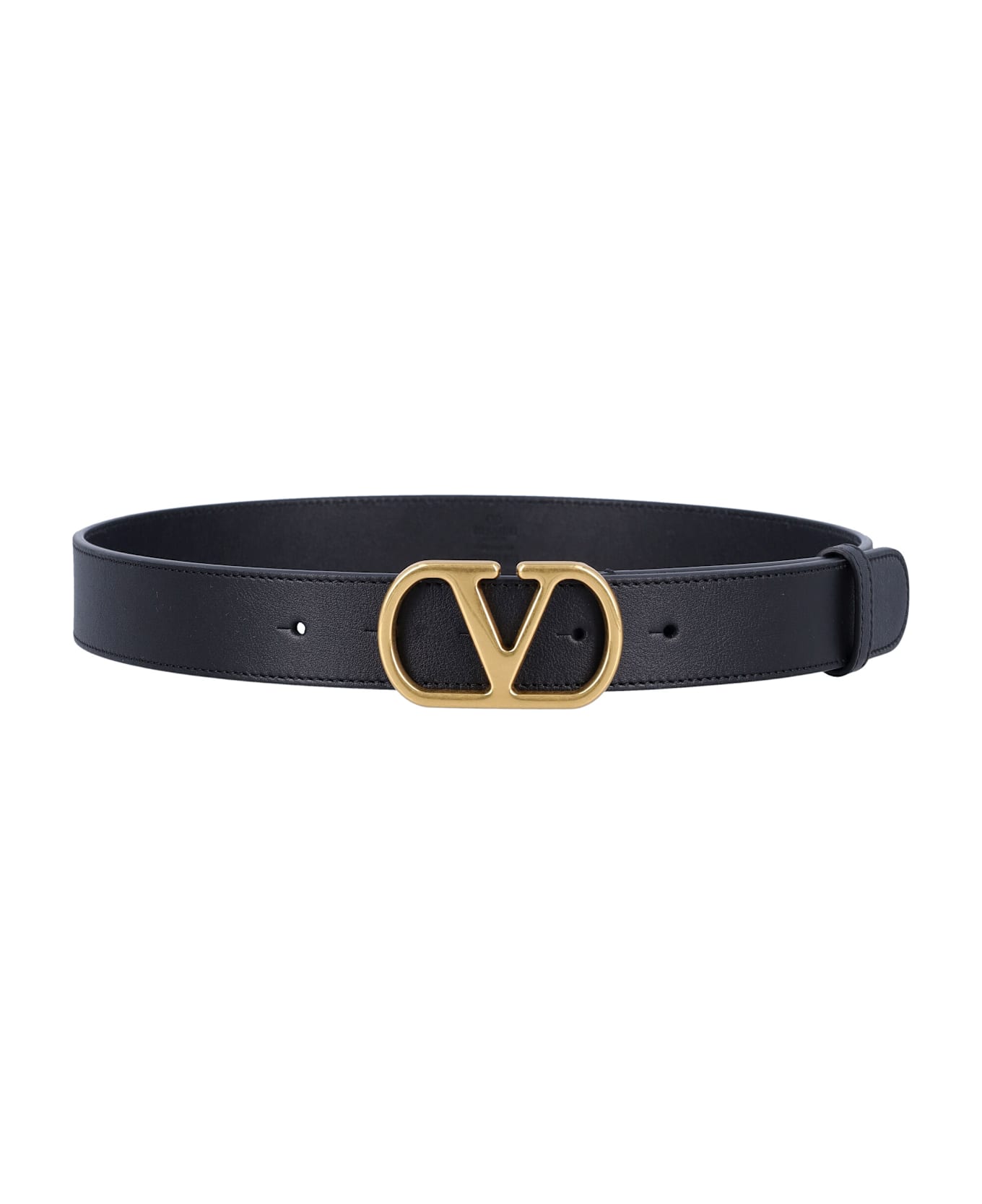 Valentino Garavani Vlogo Signature Belt - Black