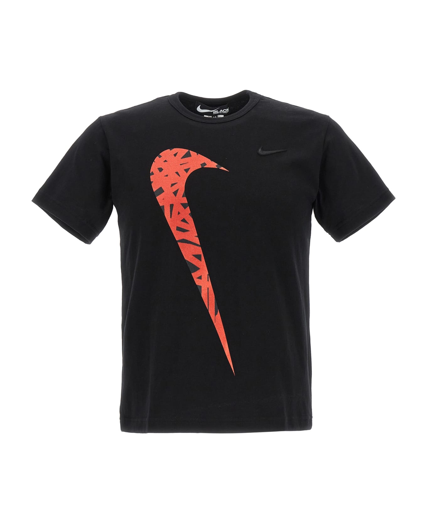 Black Comme des Garçons Printed T-shirt - Black   Tシャツ