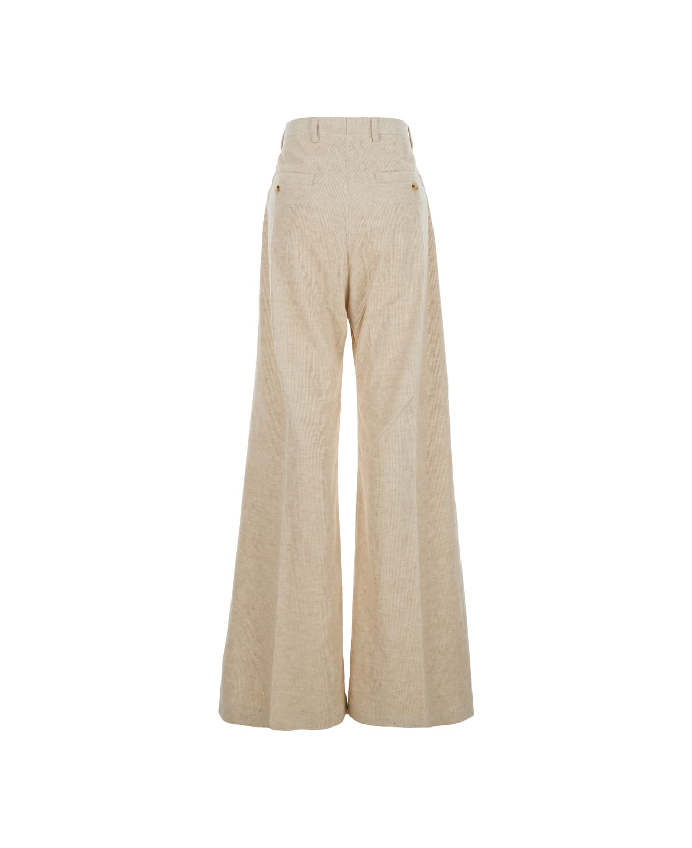Rick Owens Tailored Wide Belas - White