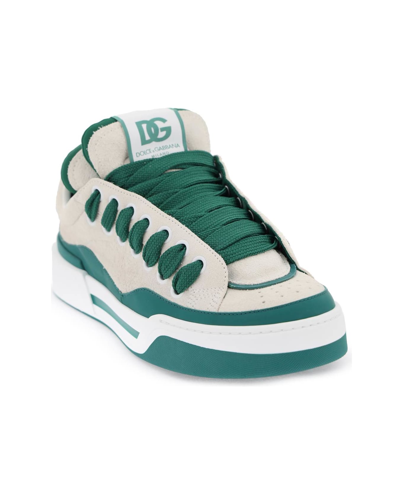 Dolce & Gabbana Mega Skate Sneakers - BIANCO SMERALDO (Green)