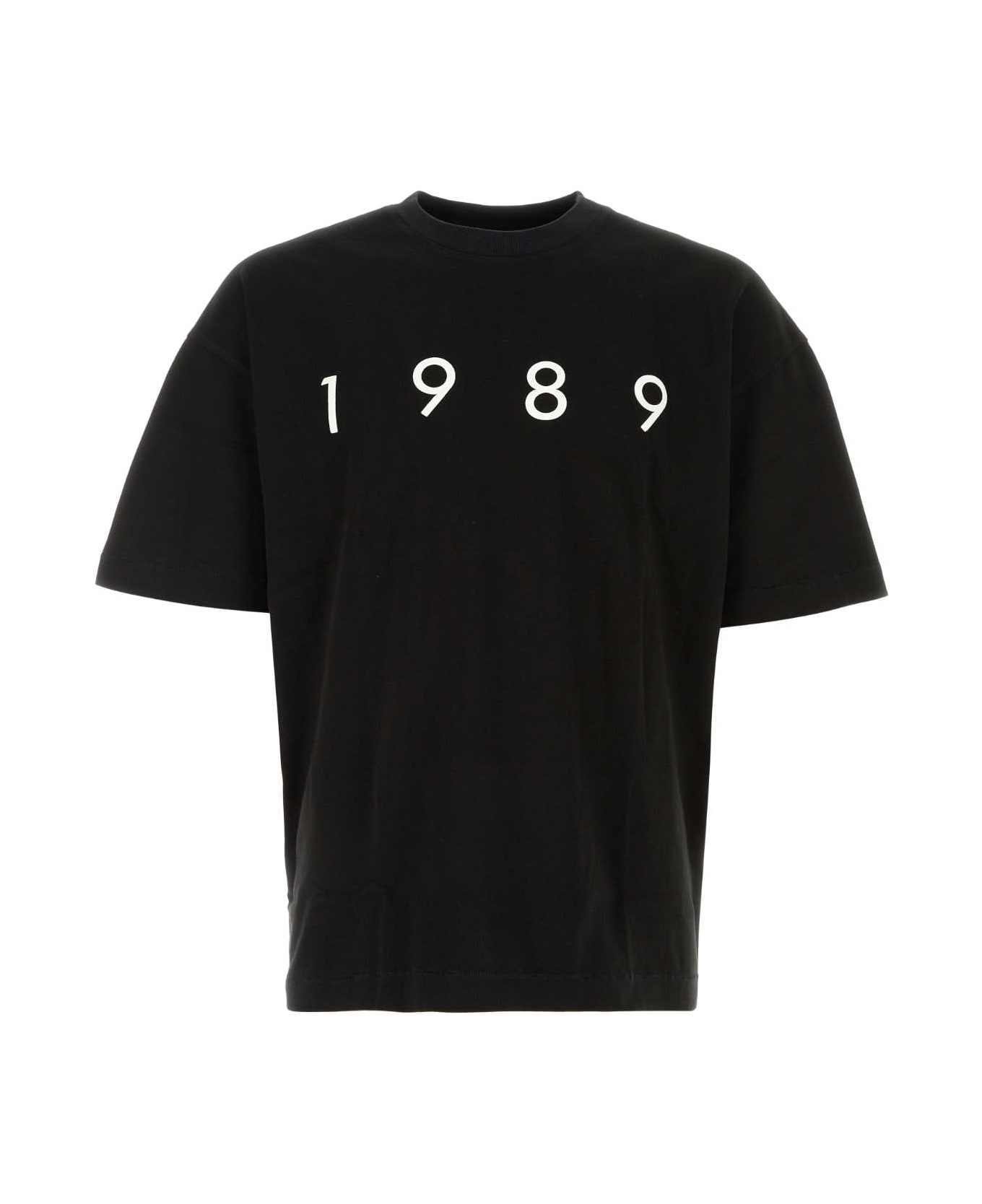 1989 Studio Black Cotton Oversize T-shirt - BLACK