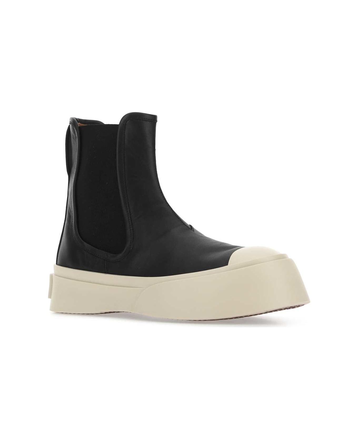 Marni Black Nappa Leather Pablo Ankle Boots - 00N99