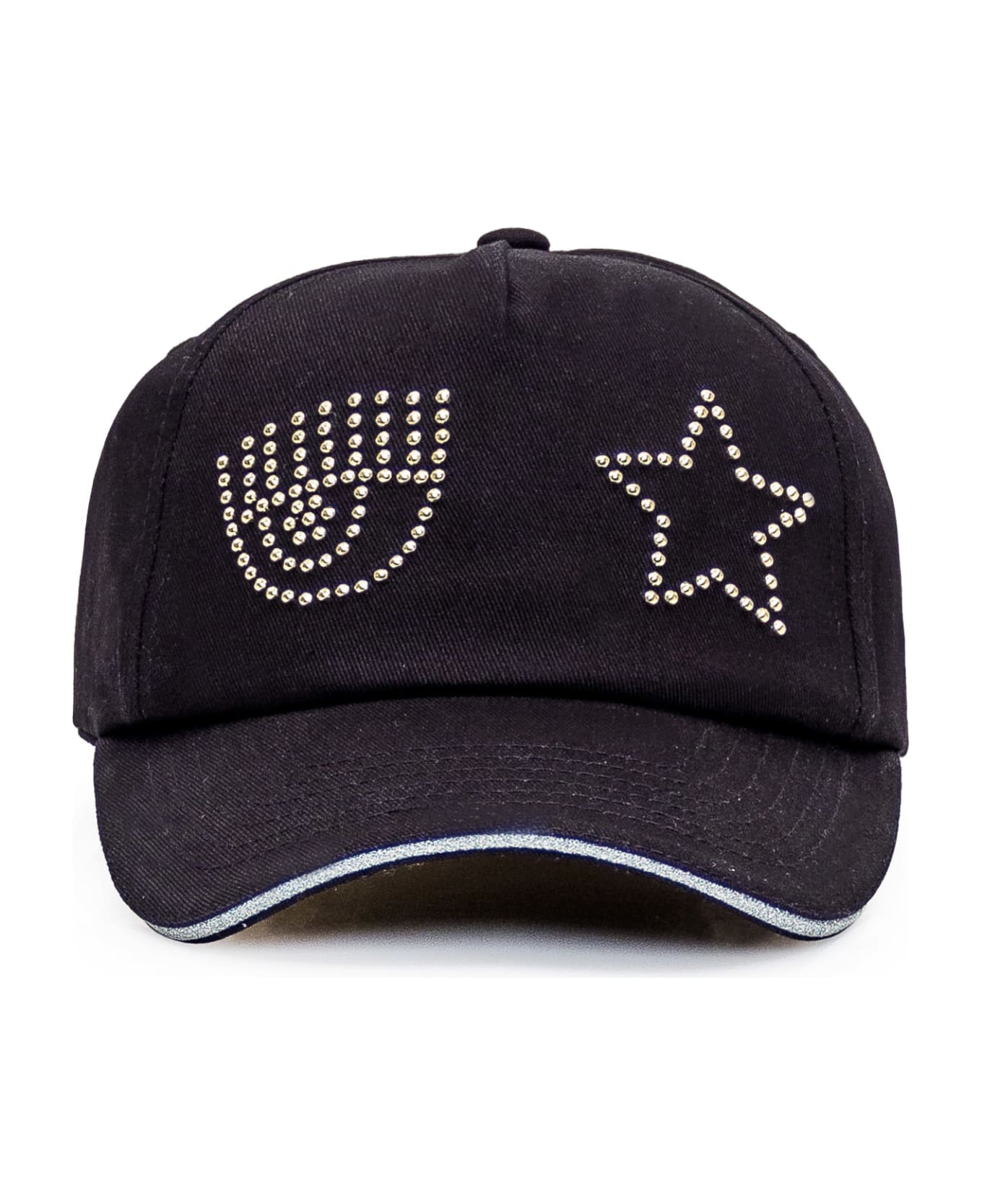 Chiara Ferragni Eye Star Cap - BLACK 帽子
