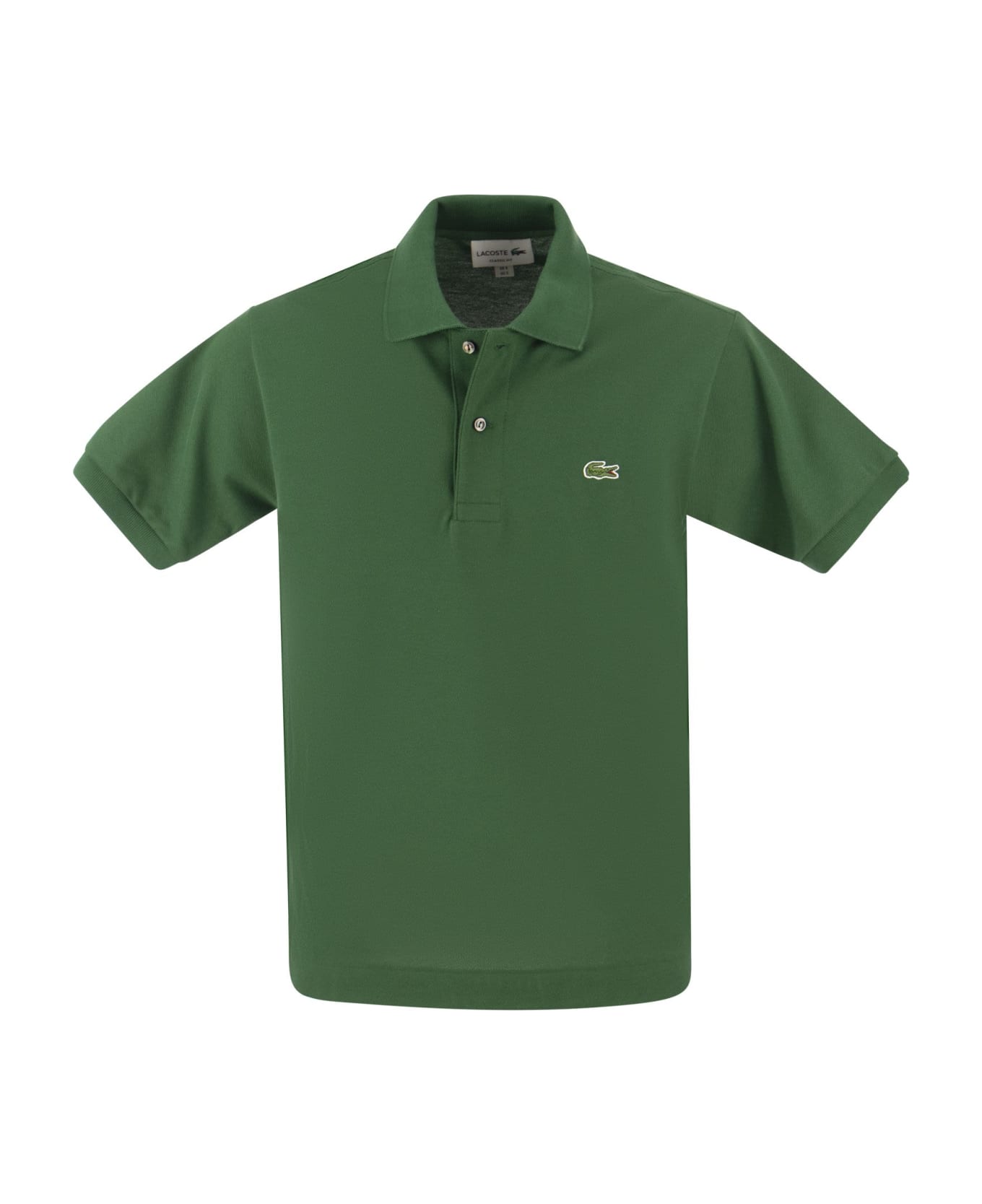 Lacoste Classic Fit Cotton Pique Polo Shirt Lacoste - GREEN ポロシャツ