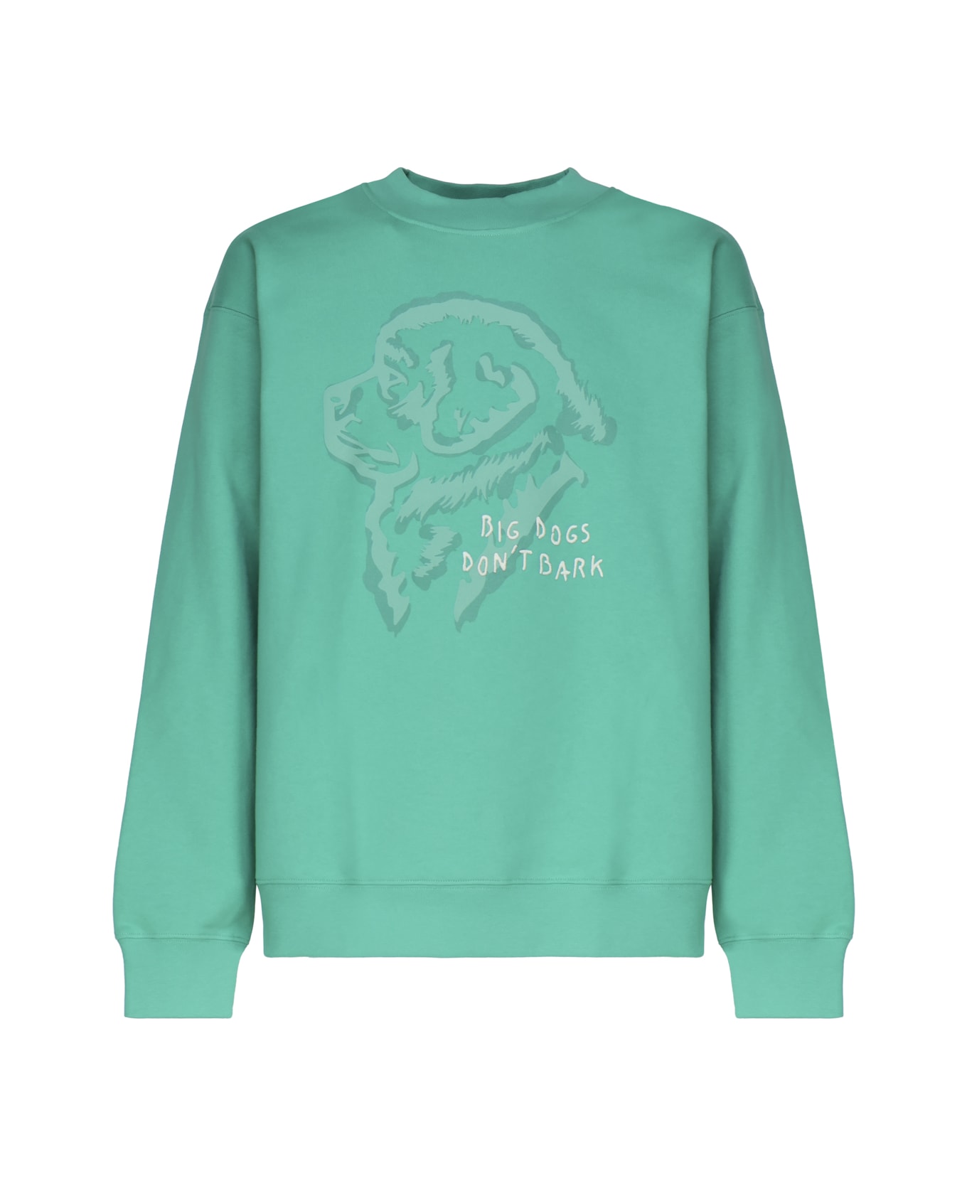 Fay 3d Dog Print Sweatshirt In Cotton - Rosa