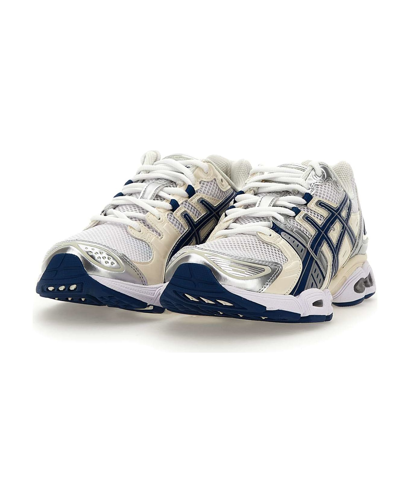 Asics "gel Nimbus 9" Sneakers - WHITE/BLUE/SILVER