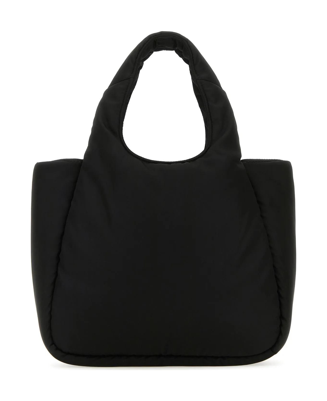 Prada Black Nylon Leather Handbag