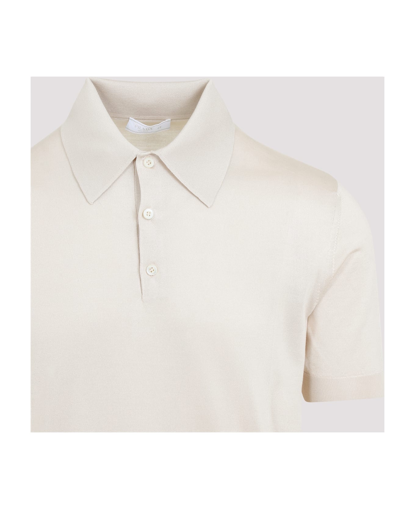 Prada Silk Polo - Naturale