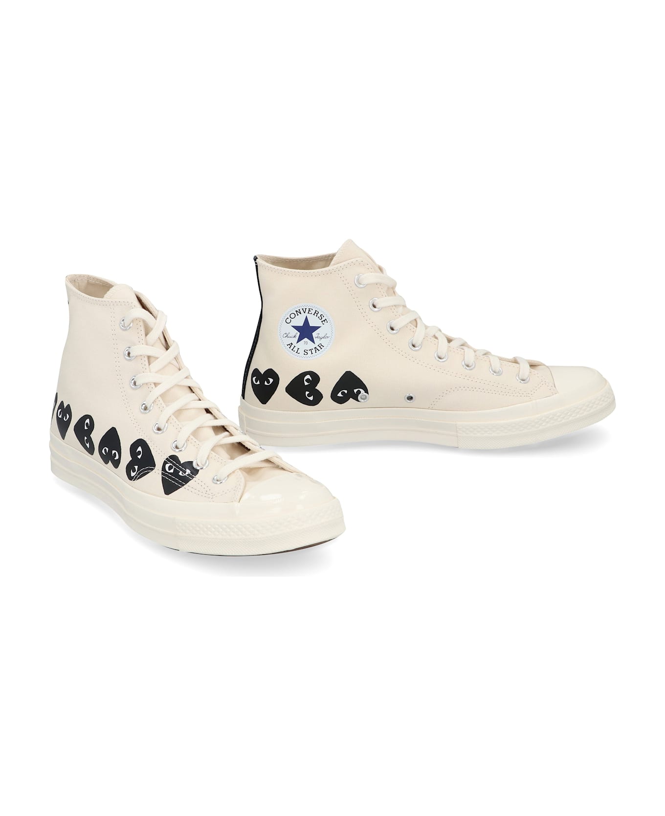 Comme des Garçons Play Converse X Comme Des Garçons Play - Chuck 70 High-top Sneakers - Ivory